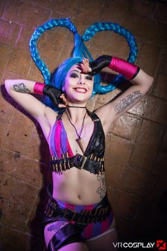 14.VRCosplay Lol Jinx XXX Parody